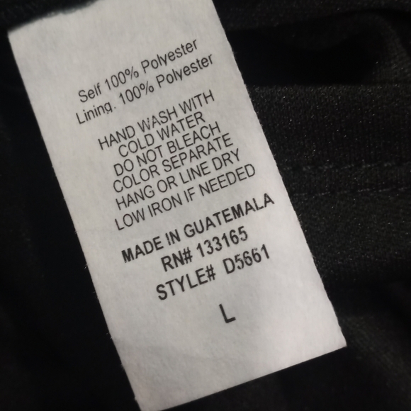 Everleigh Black Cream Dress. - Size L - Picture 9 of 13